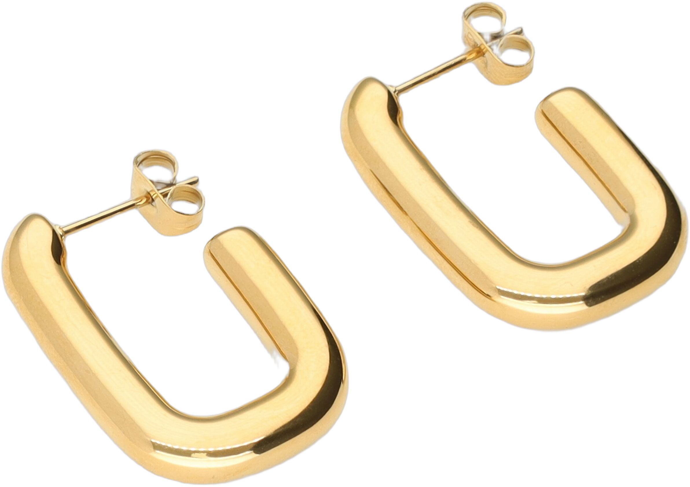Rectangular drop earrings