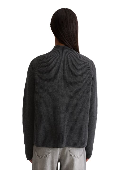 Pullover, longsleeve, stand-up coll