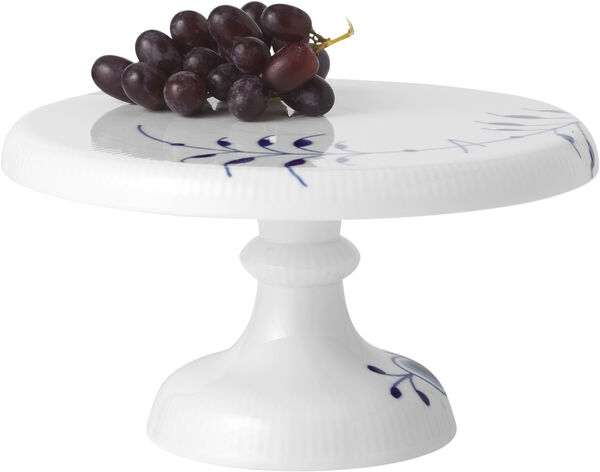 Blå Mega Riflet 23 cm Fad på fod