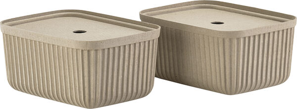 Oppbevaringsboks Pulp 32 x 23 cm 2 stk. Natural Brown