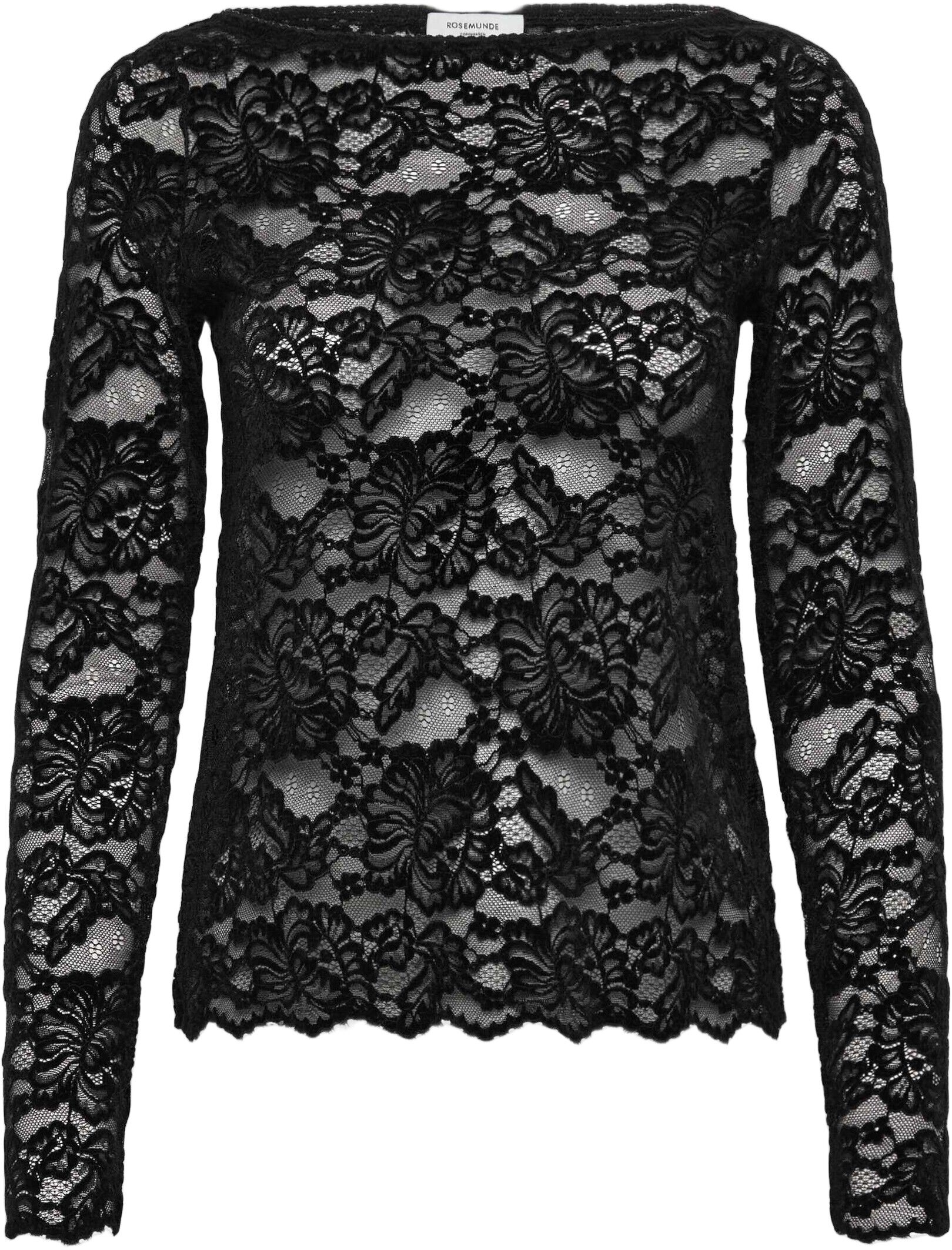 RWDania Lace LS Boatneck Lace T-shirt