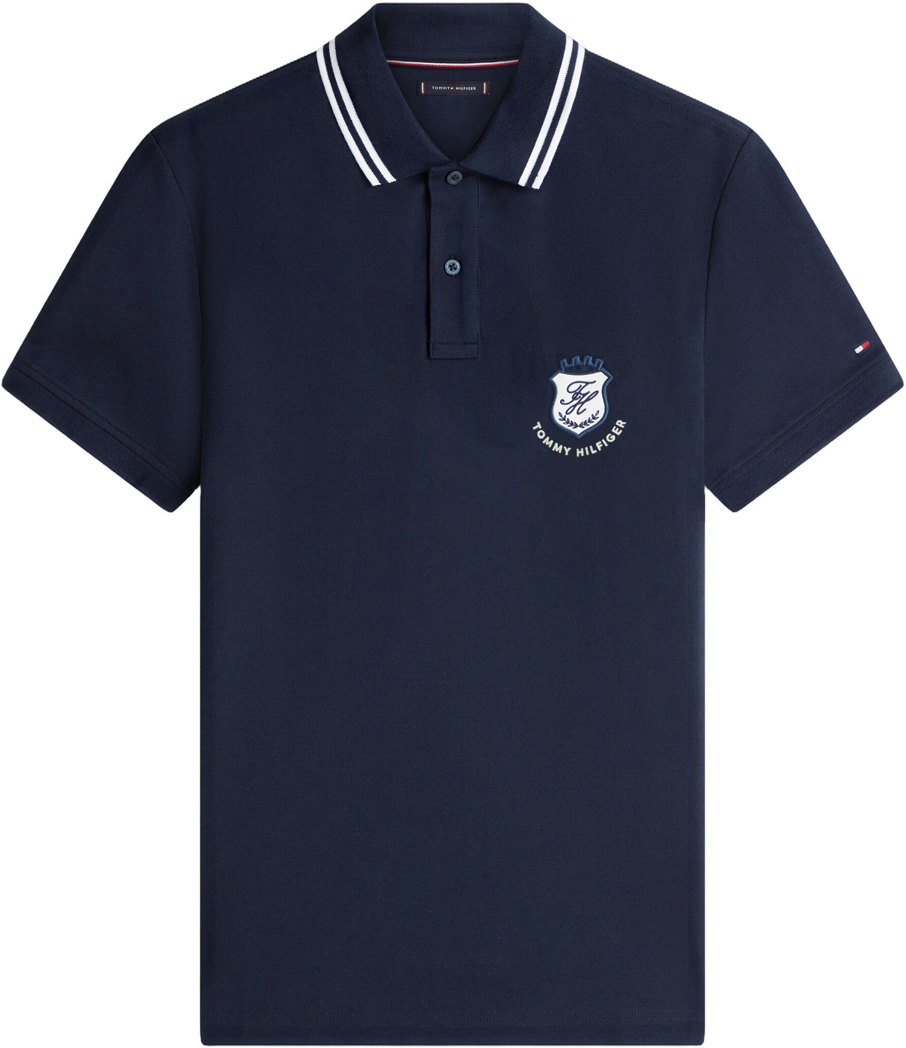 Regular Fit Crest Appliqu&eacute; Polo Shirt