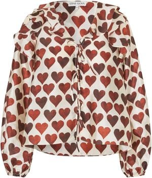 2067 Flat Textured Poly, Multi Ruffle Raglan Top