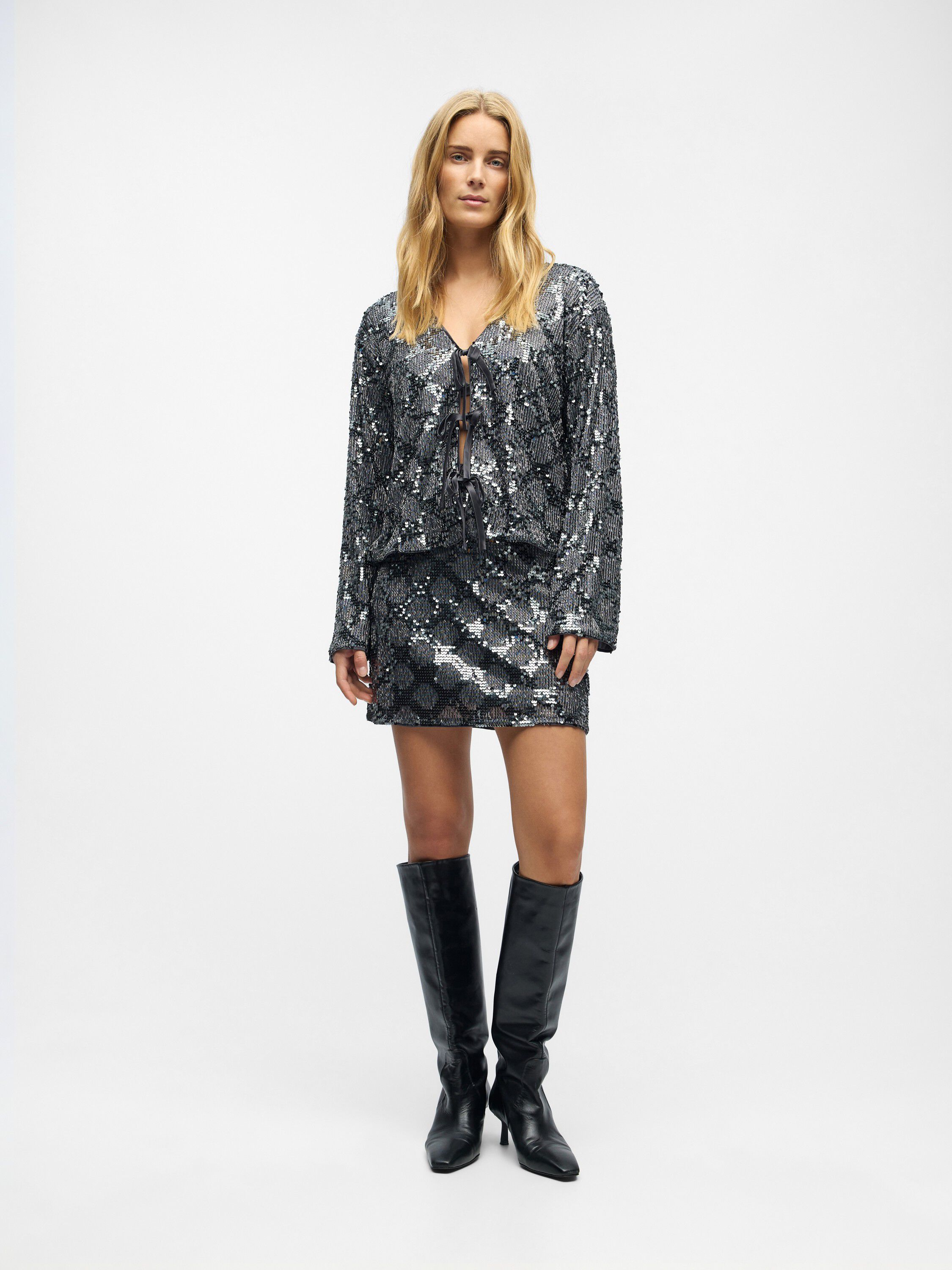 OBJLEA HW SHORT SKIRT 141