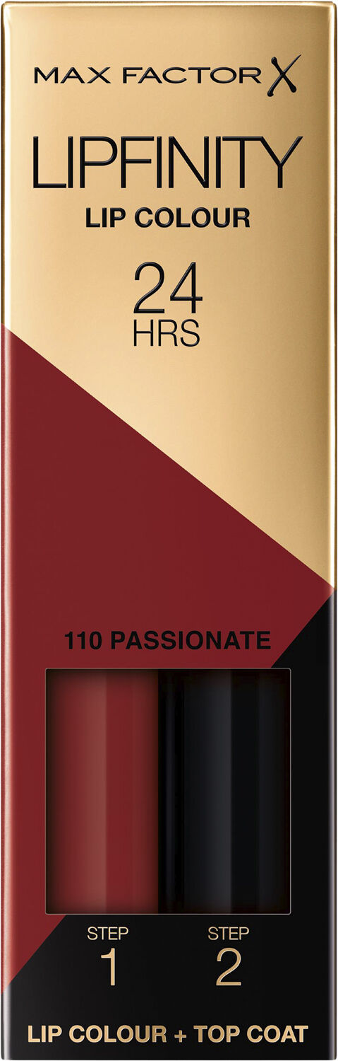 Max Factor Lipfinity 2-step Long Lasting Lipstick, 200 Caffinated, 2.