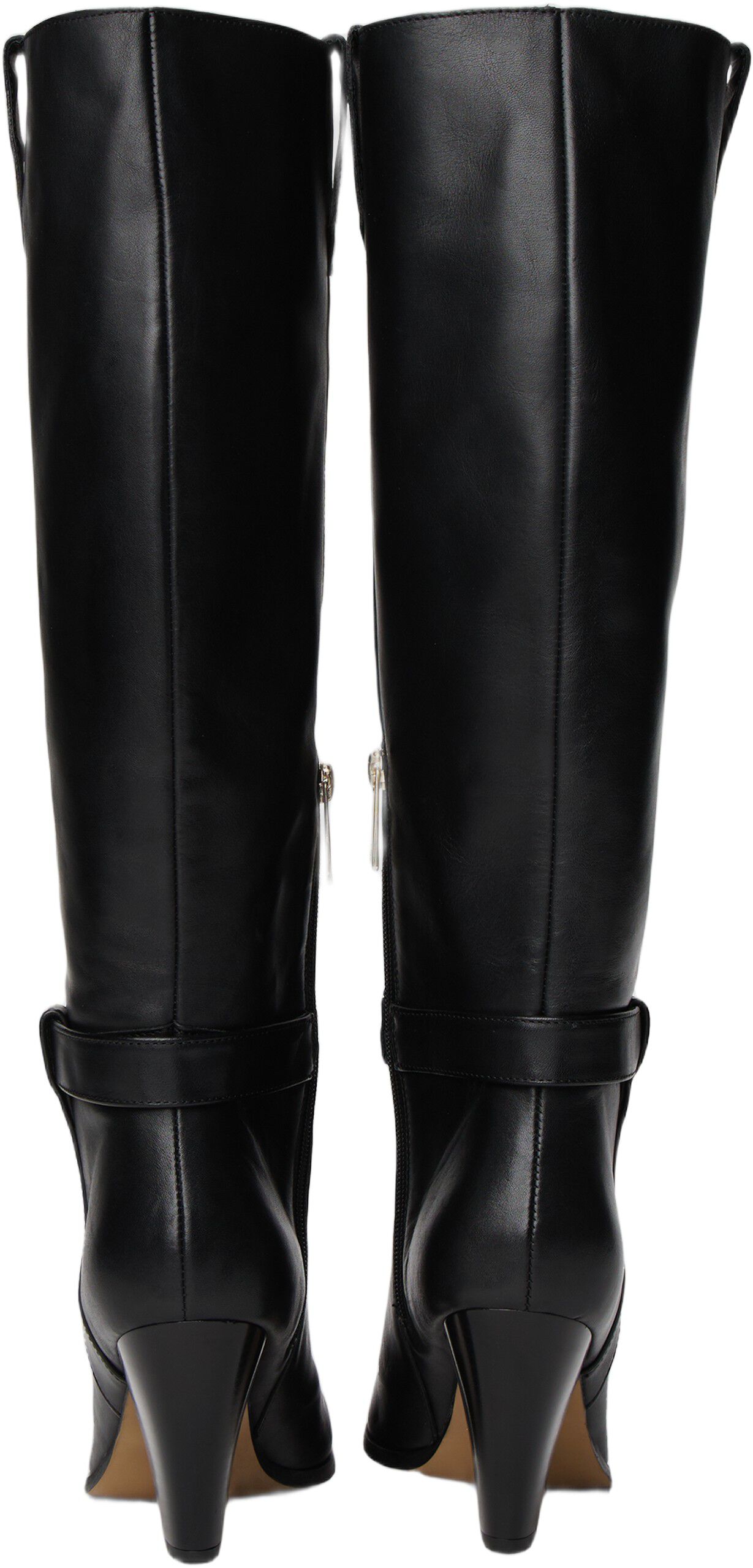 TH T-STRAP LTHR POINTY LONG BOOT