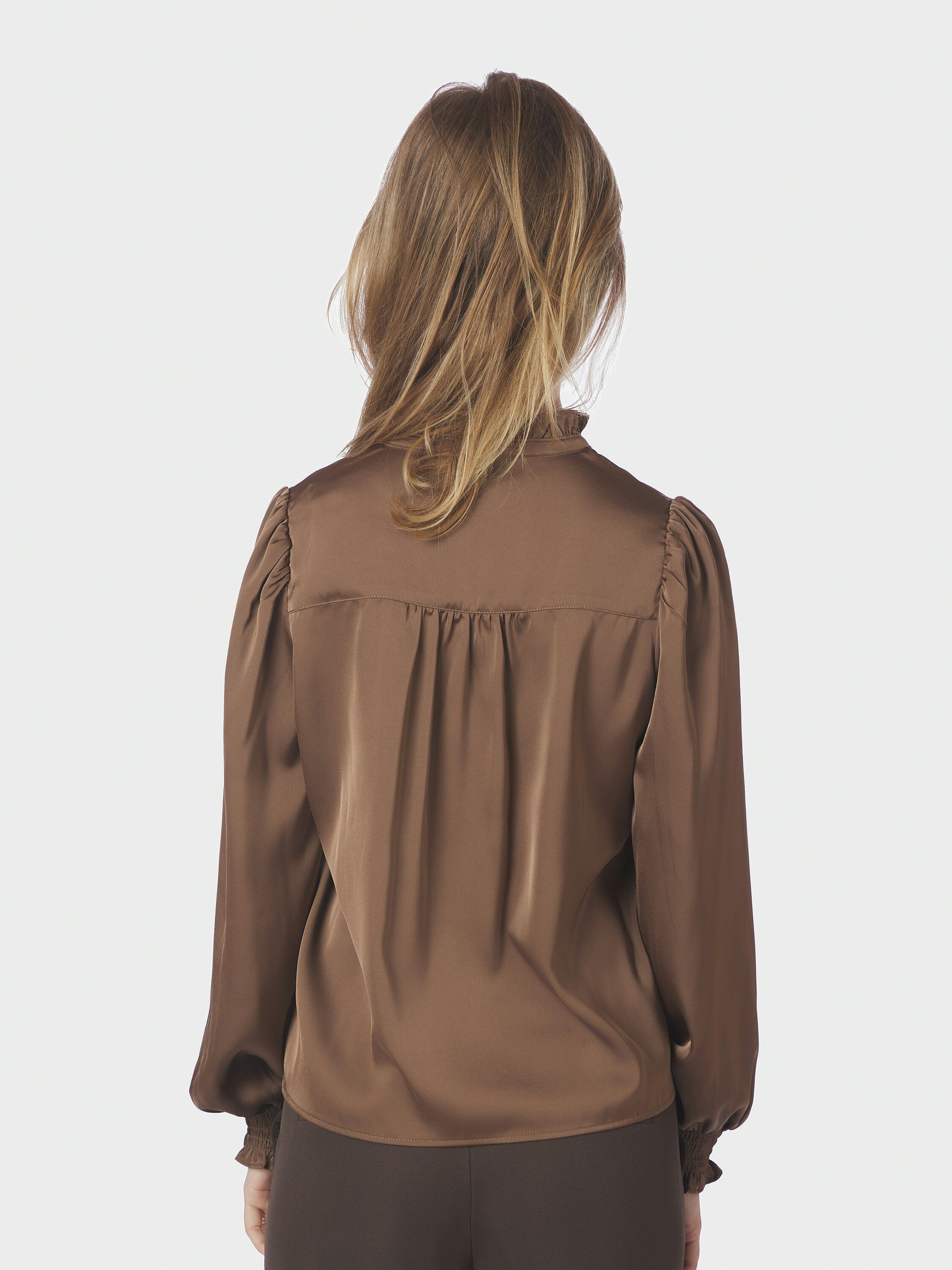 Delsie Drapy Sateen Blouse