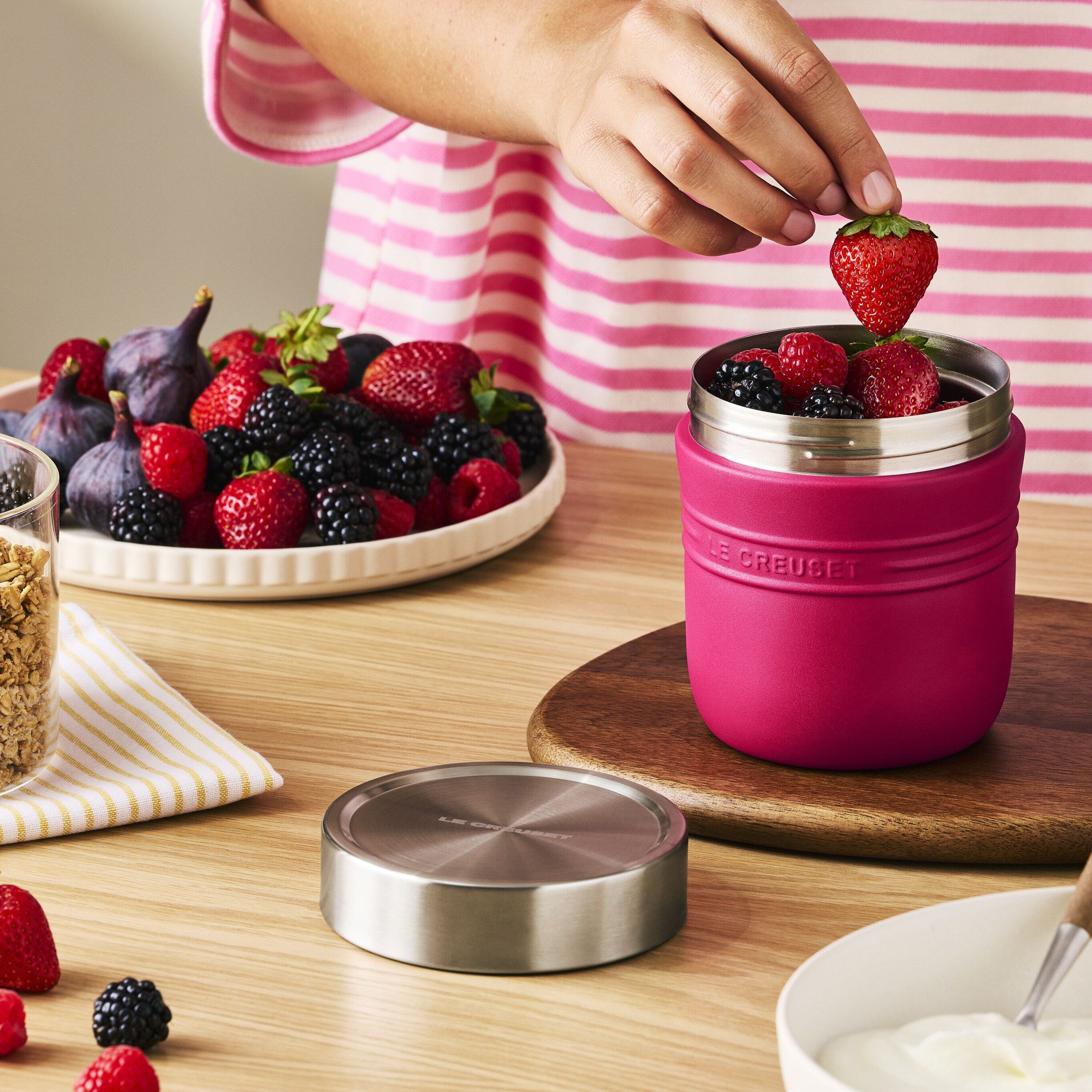 Le Creuset On The Go madflaske 500ml Berry