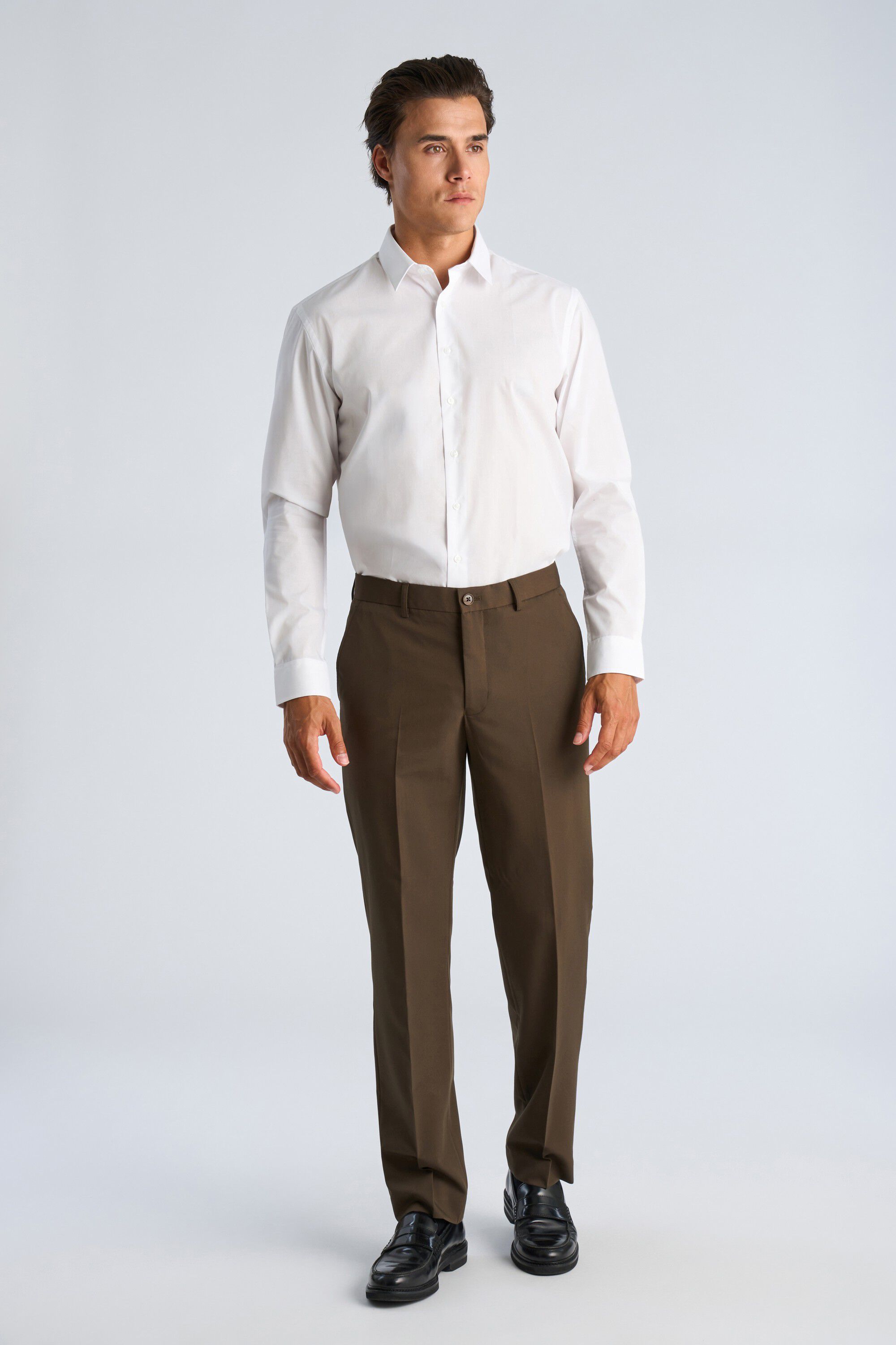 2-PK Plain dress shirt L/S