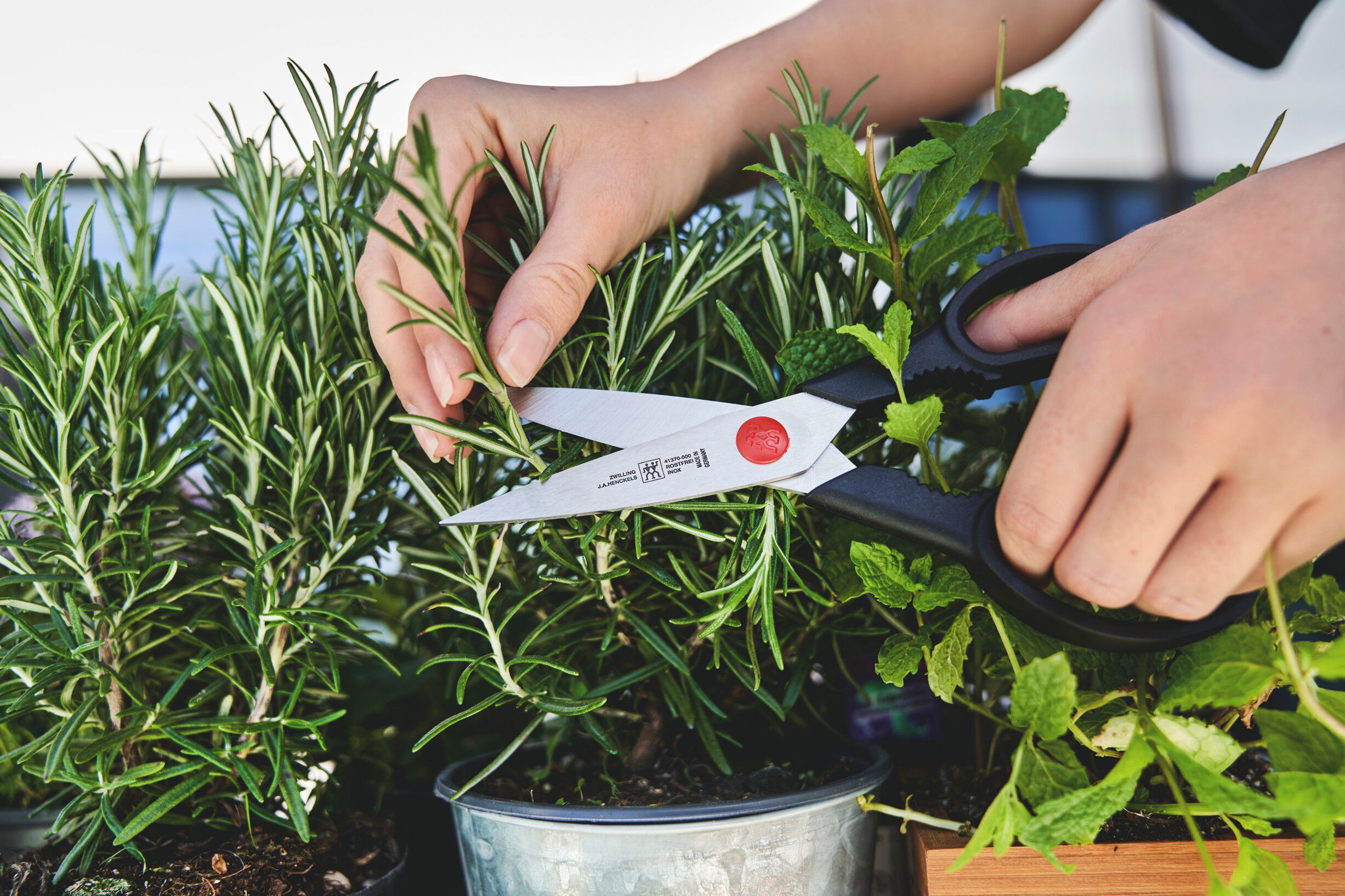 TWIN L Multisaks 20 cm, Rustfrit st&aring;l