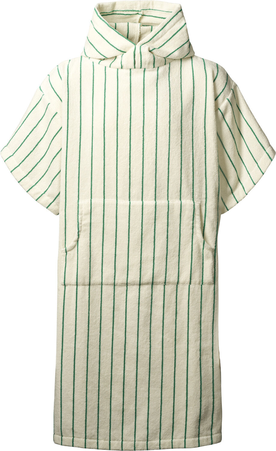 Naram Poncho - pure white & grass