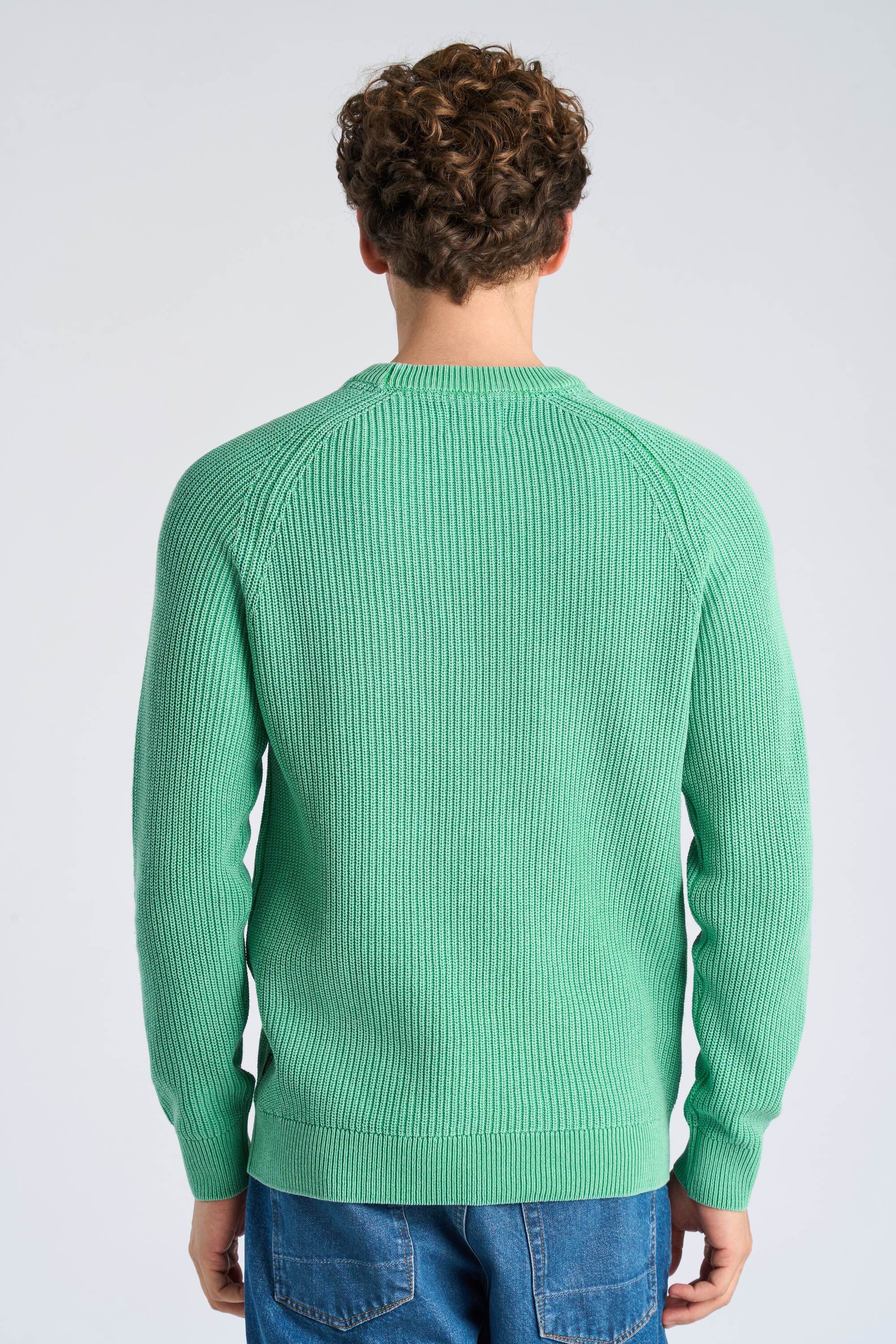 Recycled acid crew neck L/S