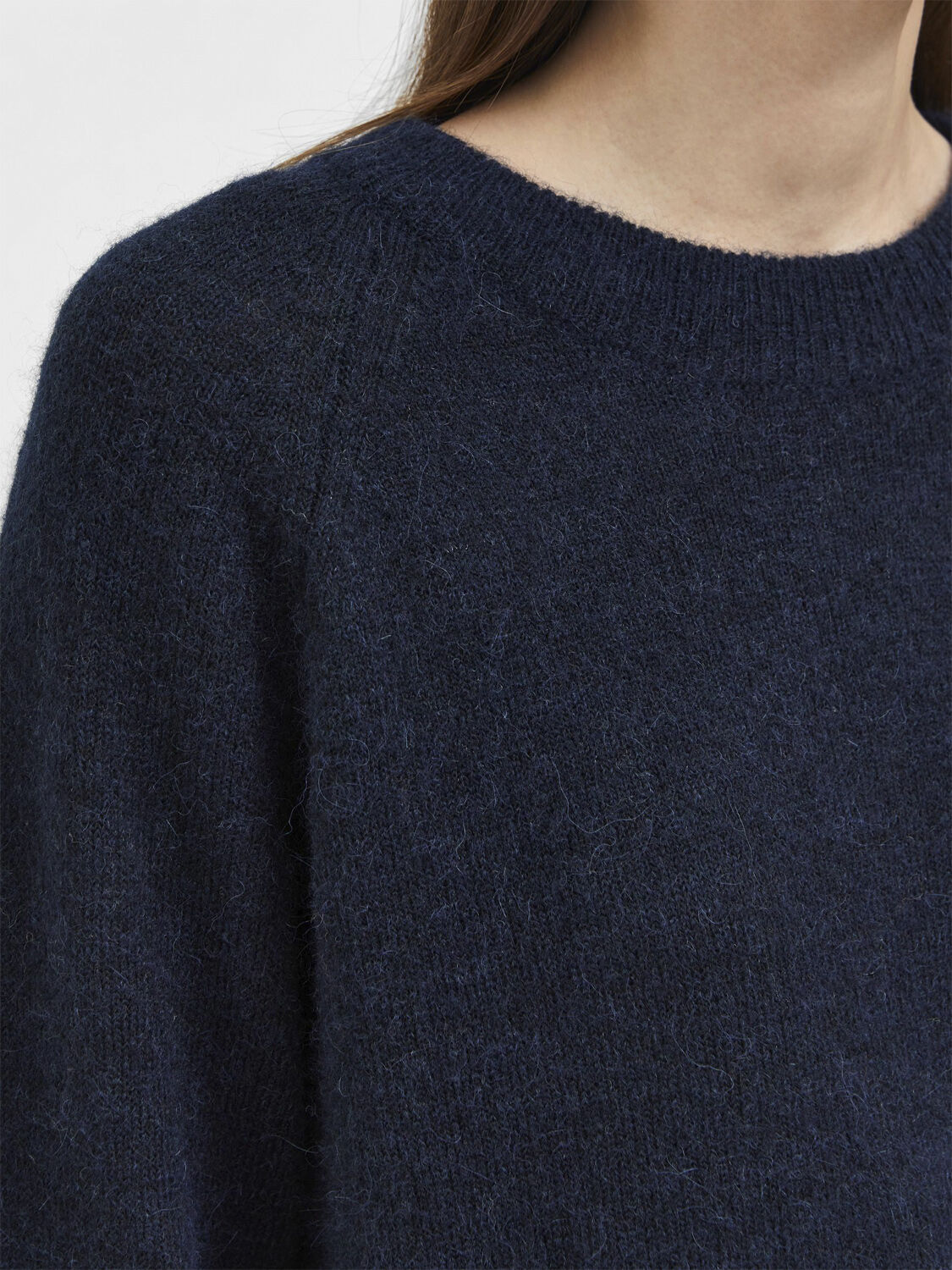 Slflulu Ls Knit O-Neck Noos