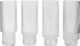 Ripple Long Drink Glasses - Set of 4 - Clear
