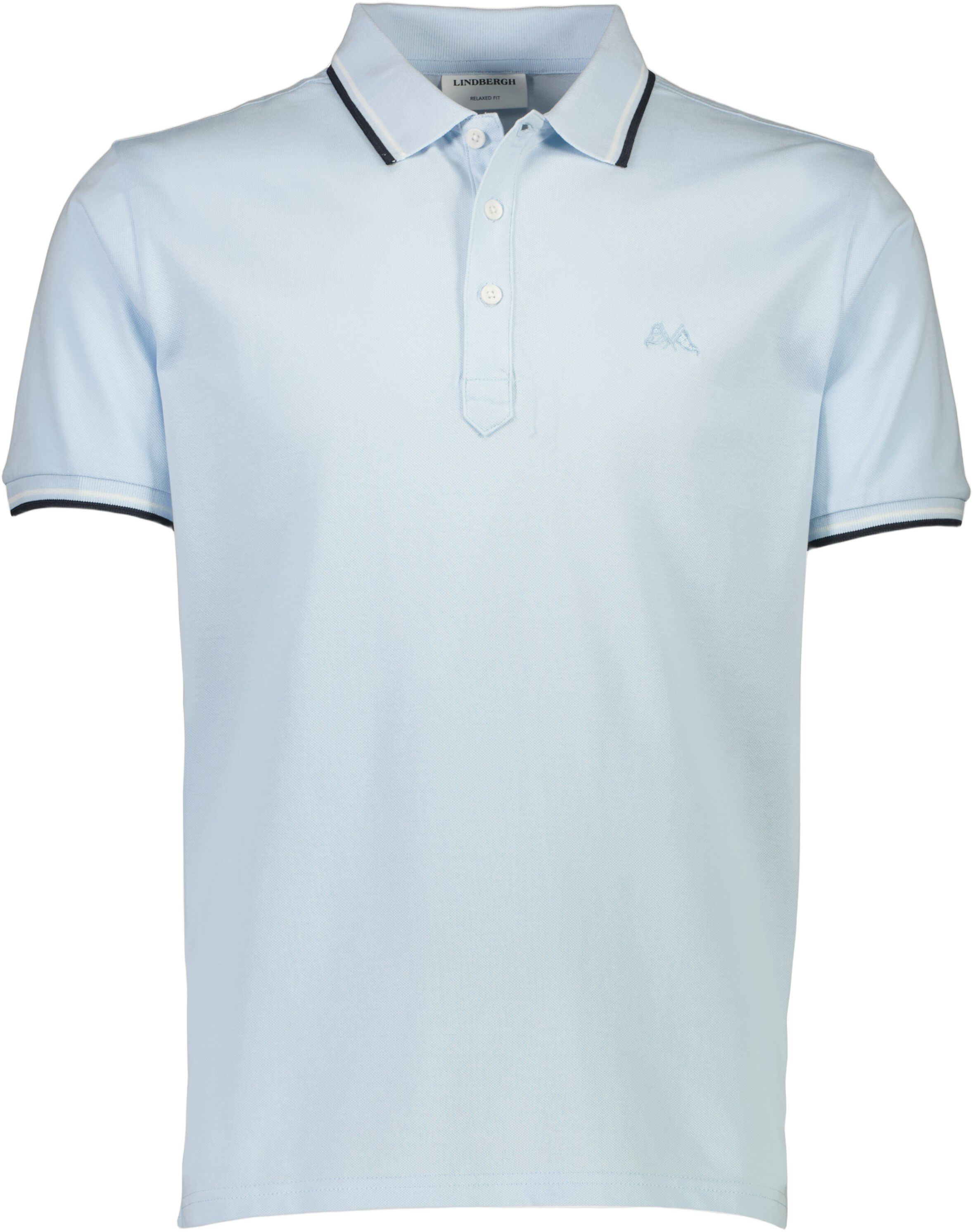 Polo shirt w. contrast piping