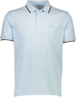 Polo shirt w. contrast piping