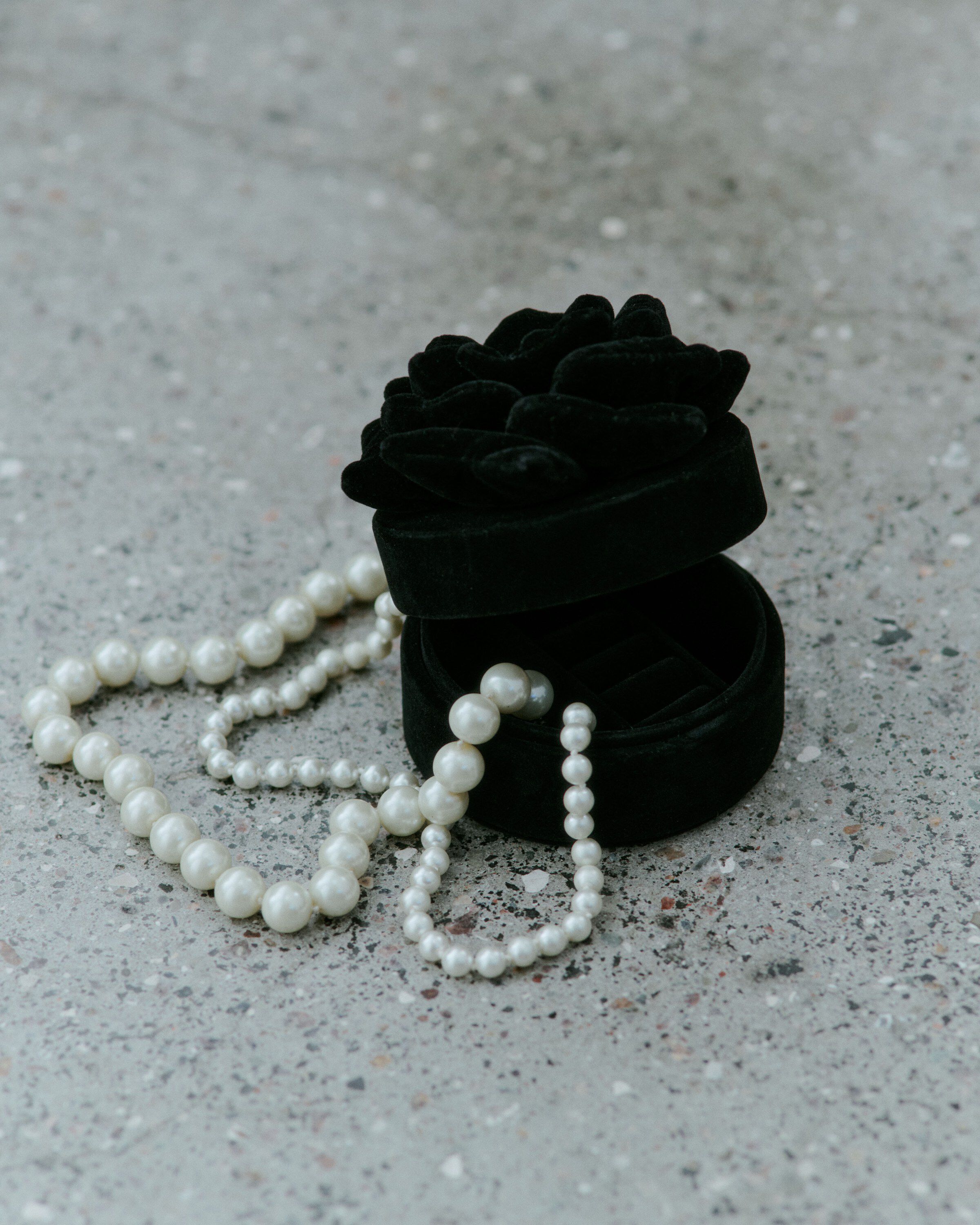 Day Velvet Flower Jewelry Round