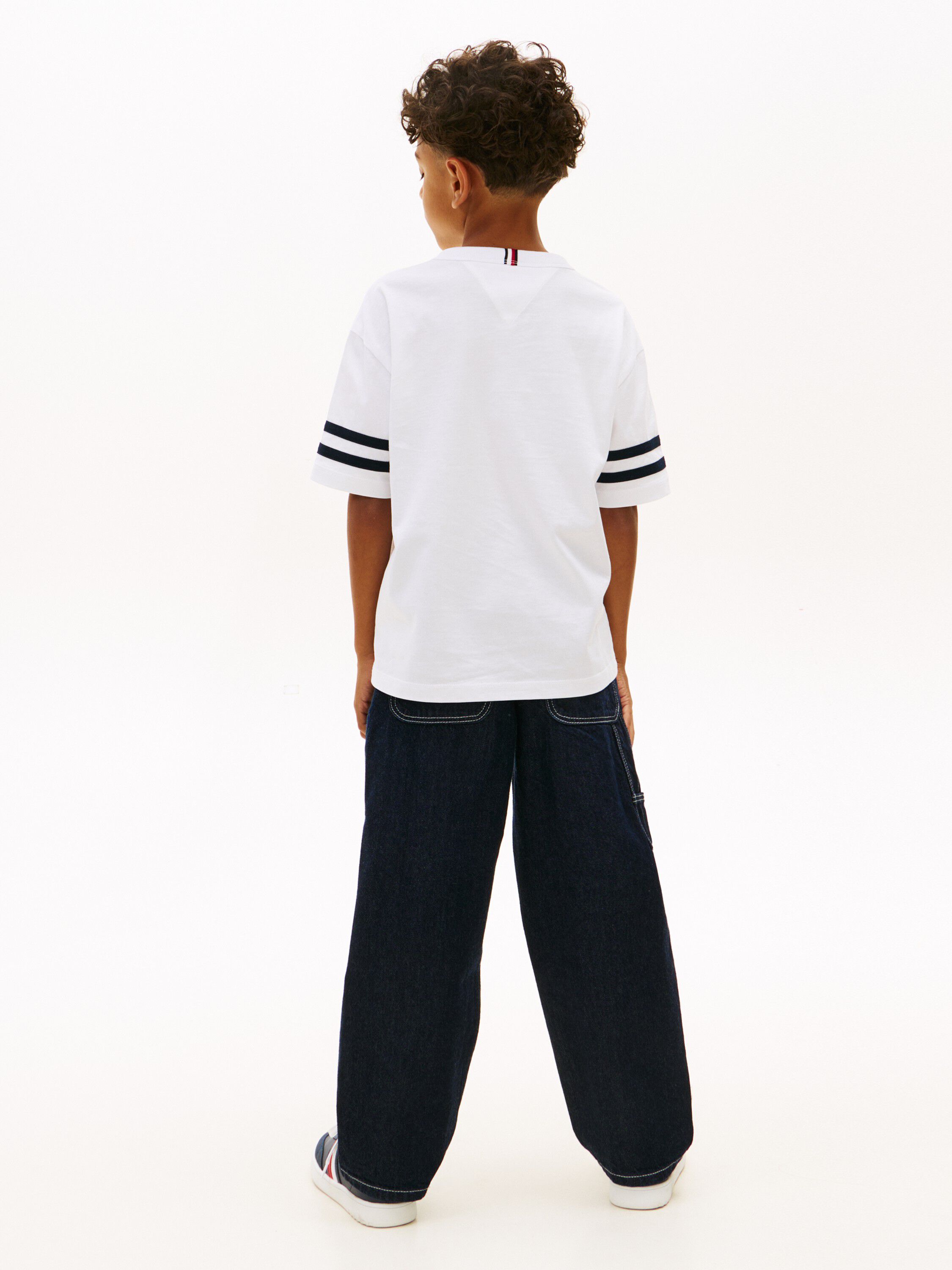 Stripe Sleeve Jersey T-Shirt