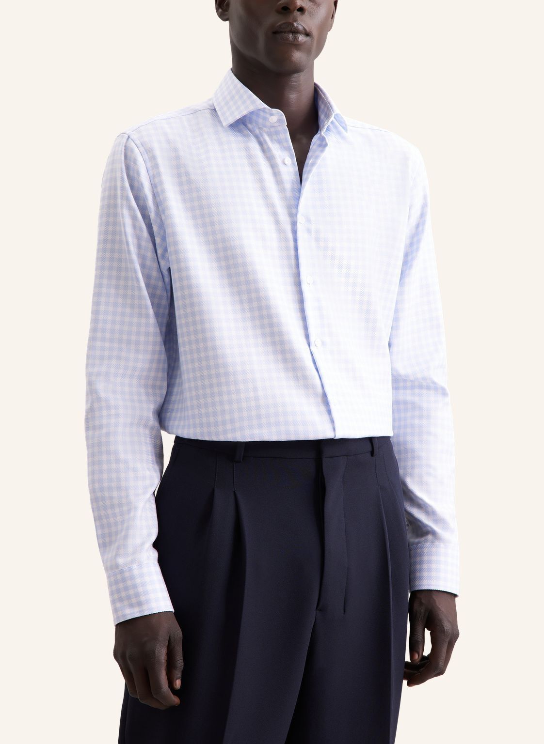 Business shirt Regular 1/1 Kent-Collar Check