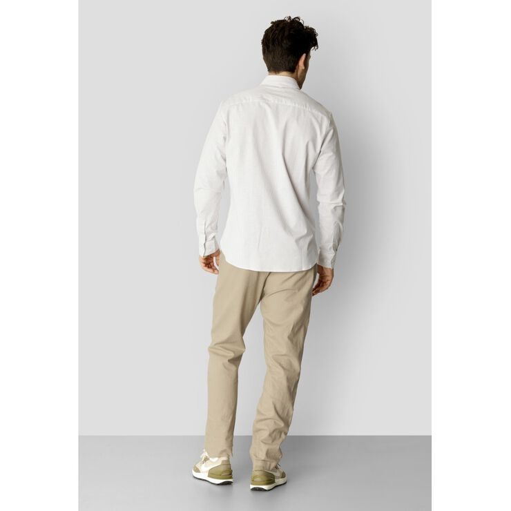 Oxford Stretch Stripe L/S