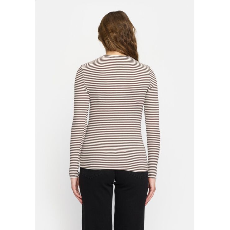 SRFenja Stripe O-neck Top