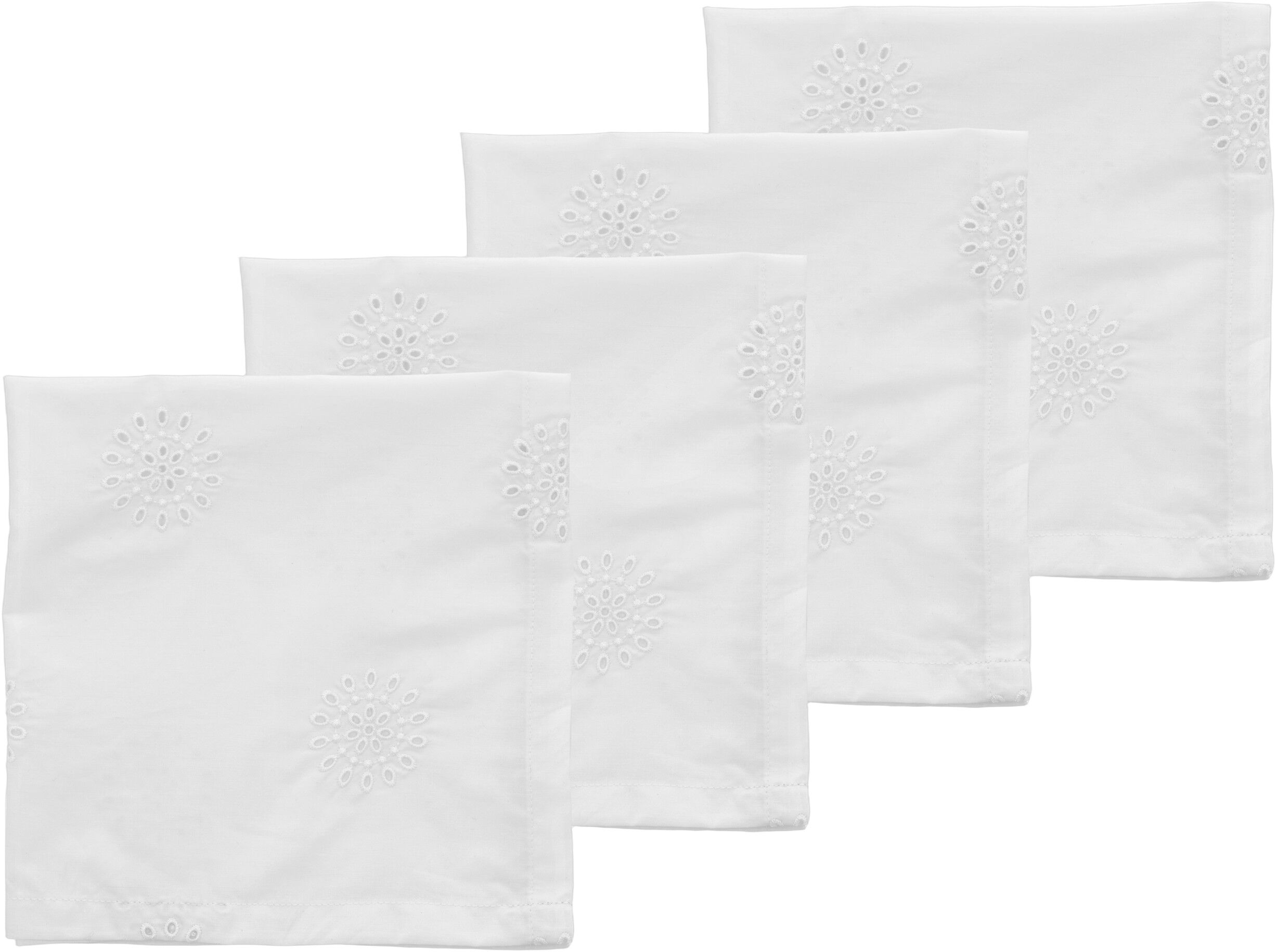 T&oslash;yservietter Daydream 4 stk. White