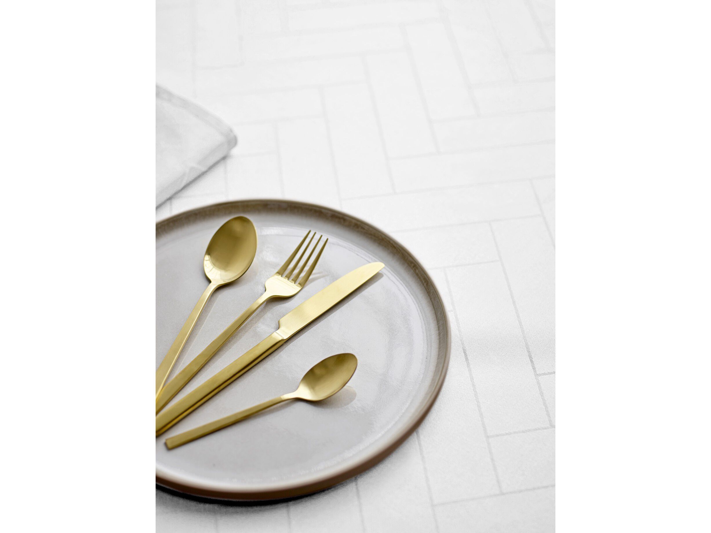 Duk Tiles Damask Opptisk hvit