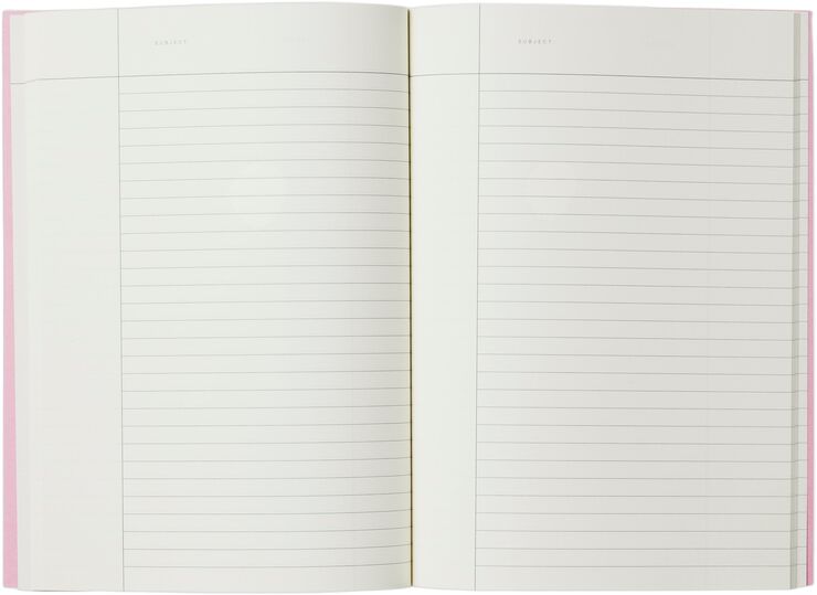 VITA Softcover Notebook - Medium, Orange Grid