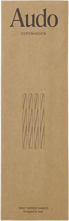 Twist Tapered Candle, H30, Warm, Se