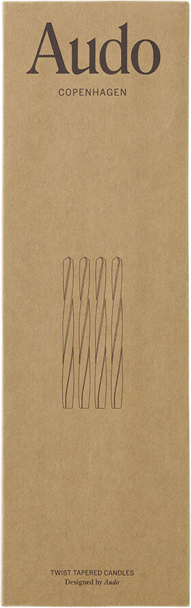 Twist Tapered Candle, H30, Warm, Se