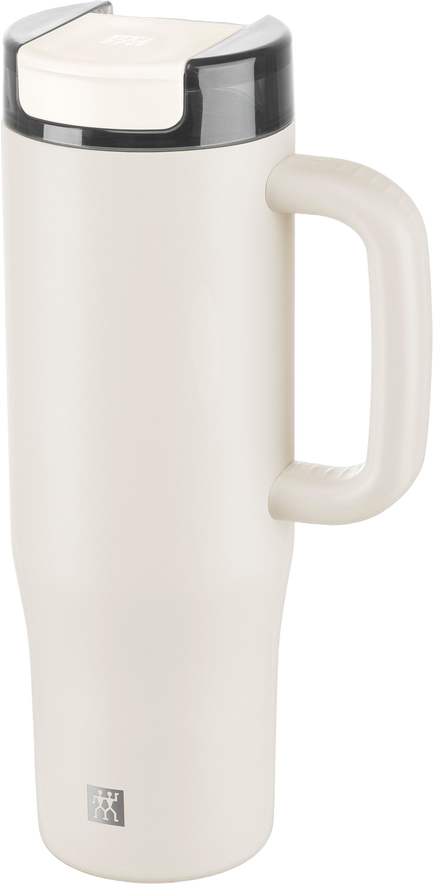 Termokrus med suger&oslash;r, 900 ml, Rustfritt st&aring;l, Kremfarget