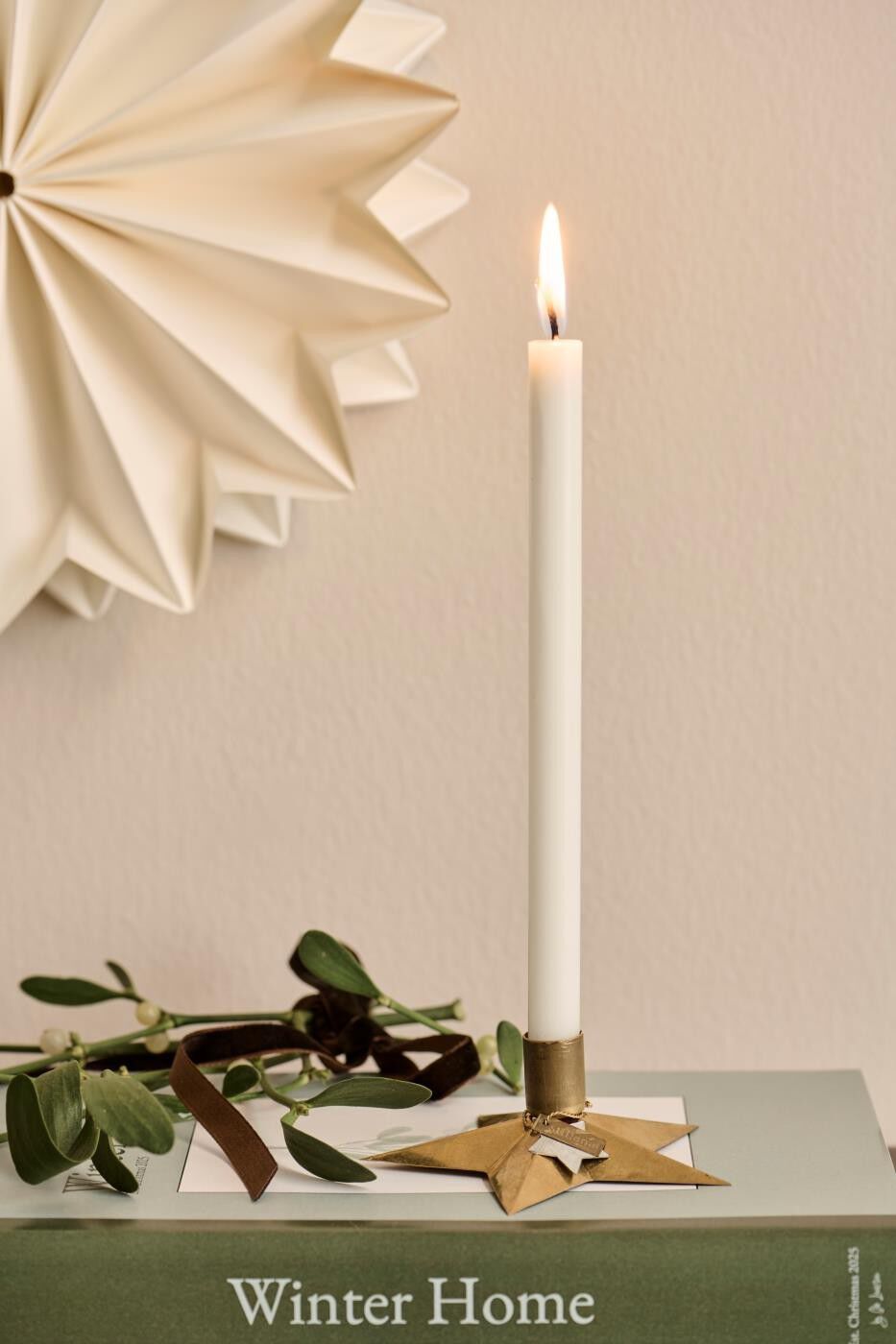 Stage t/1,3 cm lys stjerneformet Gloria