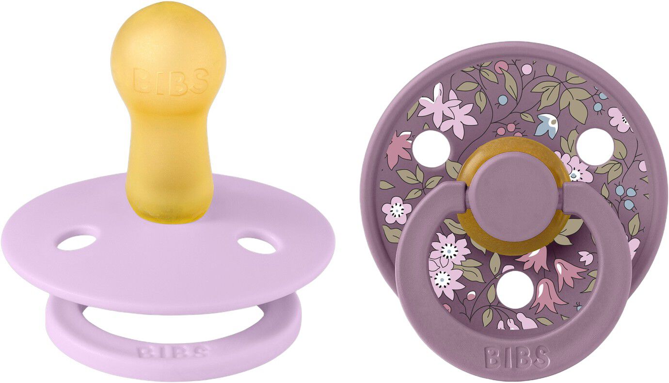 BIBS x Liberty 2 PACK Colour Chamomile Lawn Latex Size 2 Vio