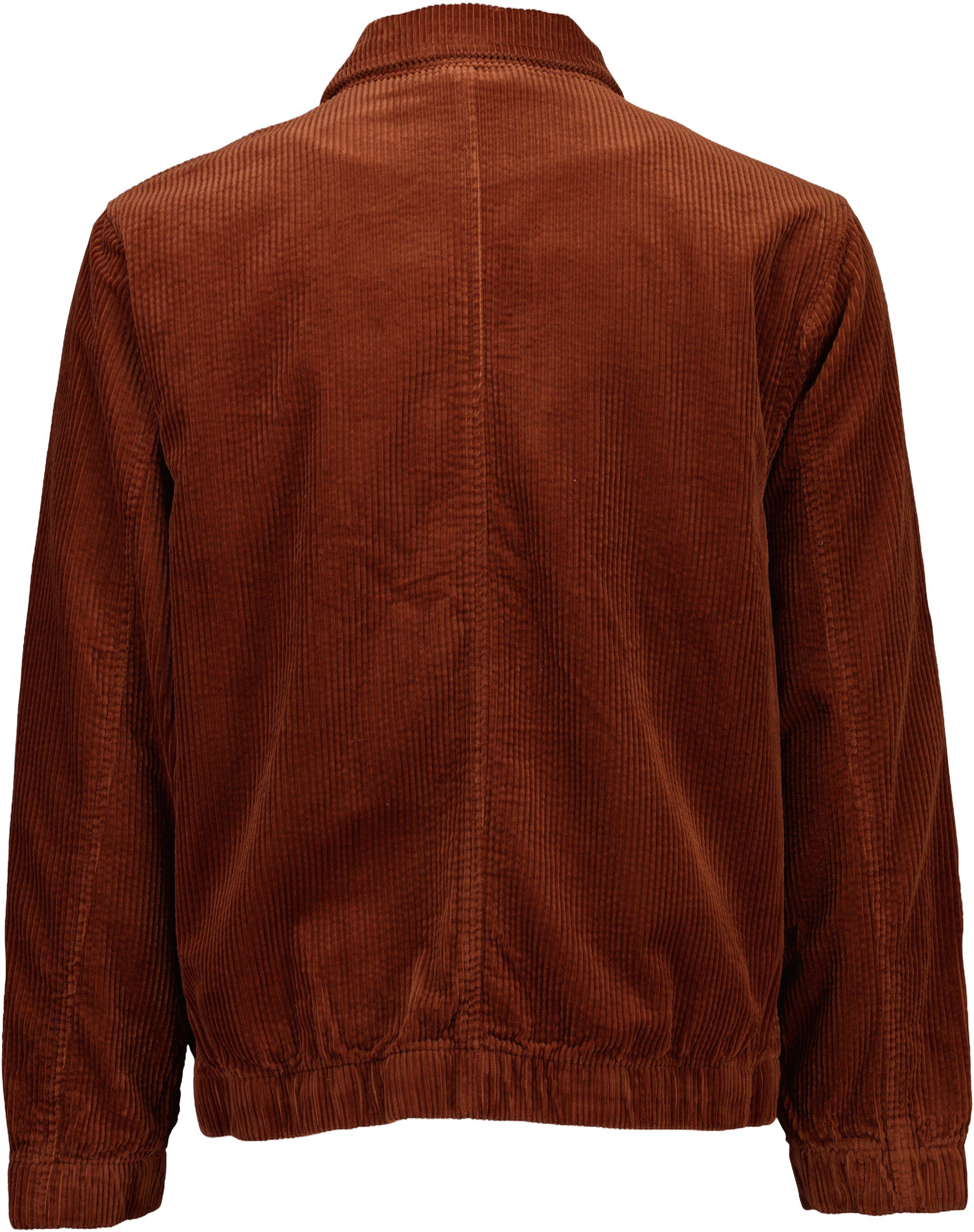 Corduroy zip jacket