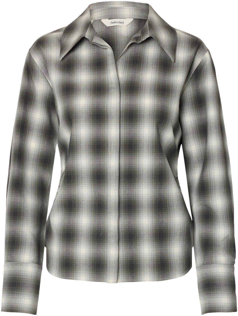 SLFMAYA SLIM LS CHECKED SHIRT EX