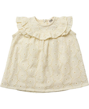 Floral broderie baby dress GOTS