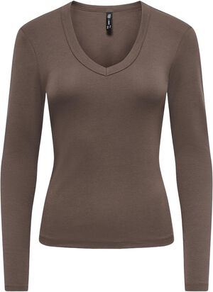ONLRILEY L/S V NECK TOP CS JRS