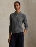 Cable-Knit Wool-Cashmere Polo Sweater