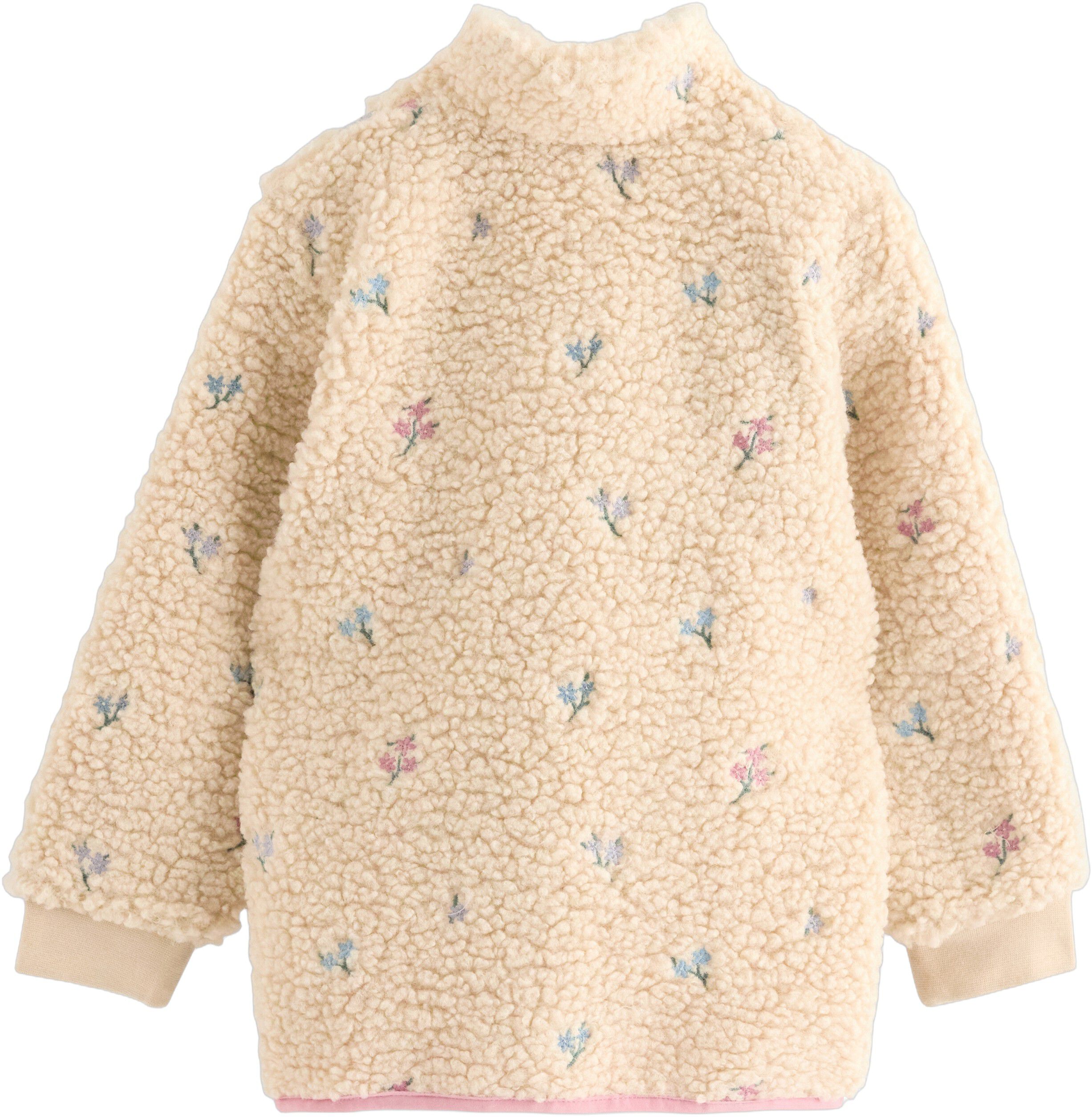 A warm and cosy pile jacket with si