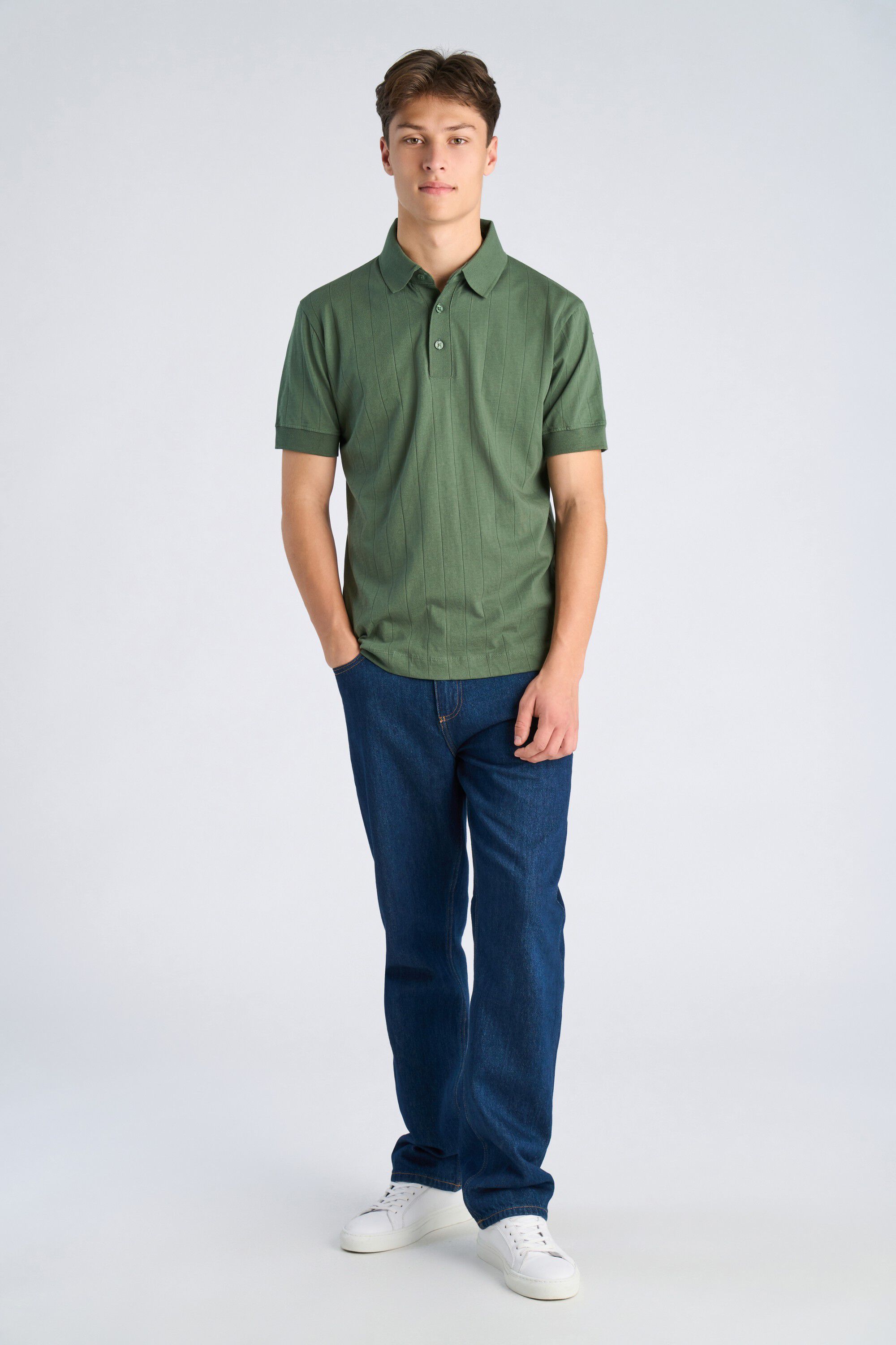 Needle drop polo S/S