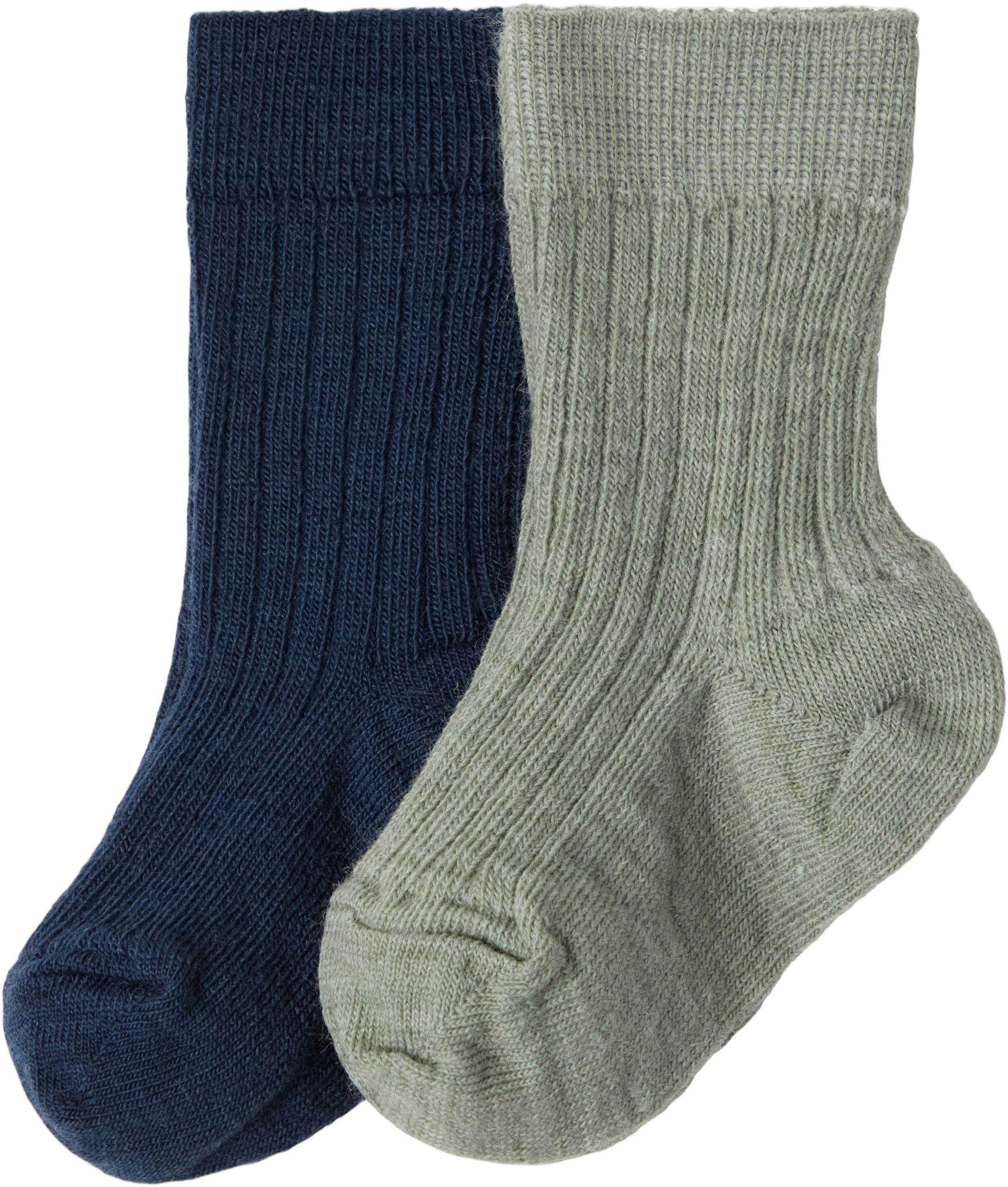 Cosy ribbed socks in soft wool blen
