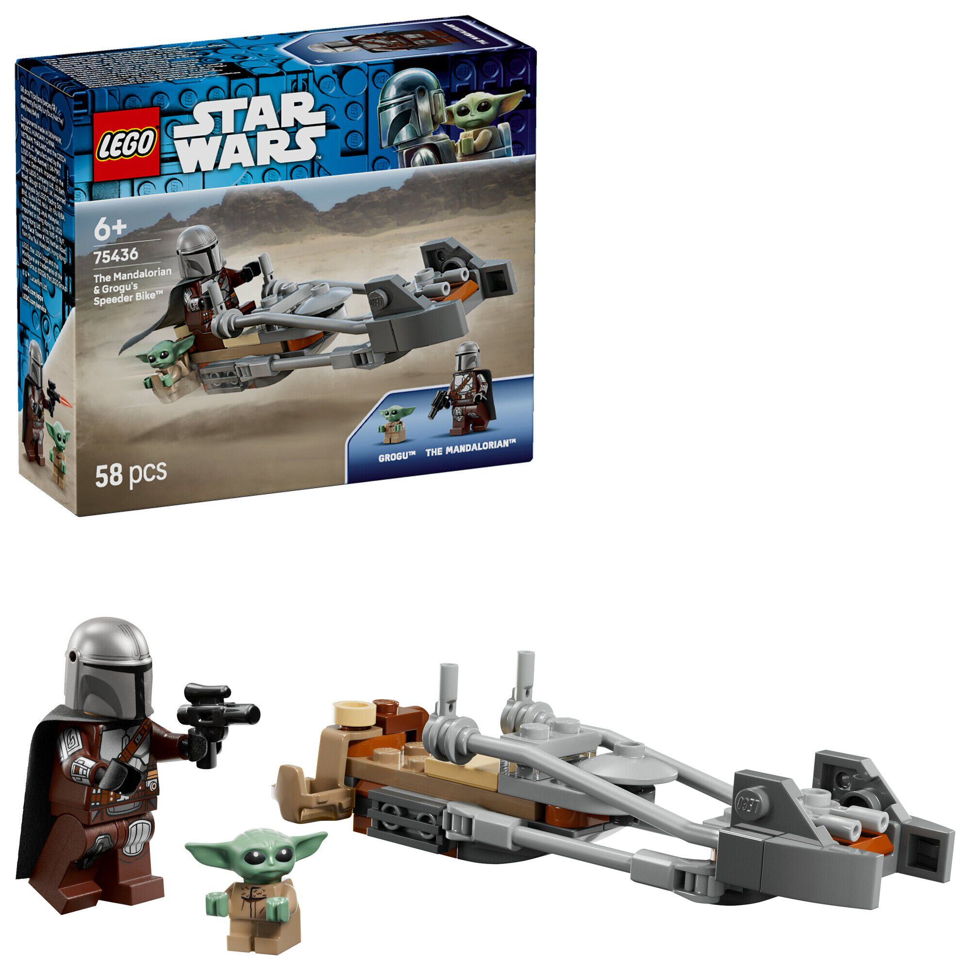 Mandalorianeren og Grogus speederbike 75436