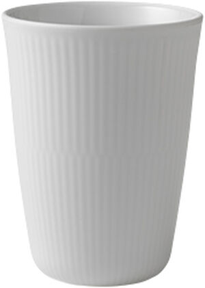 Hvid riflet 39 cl. termokop