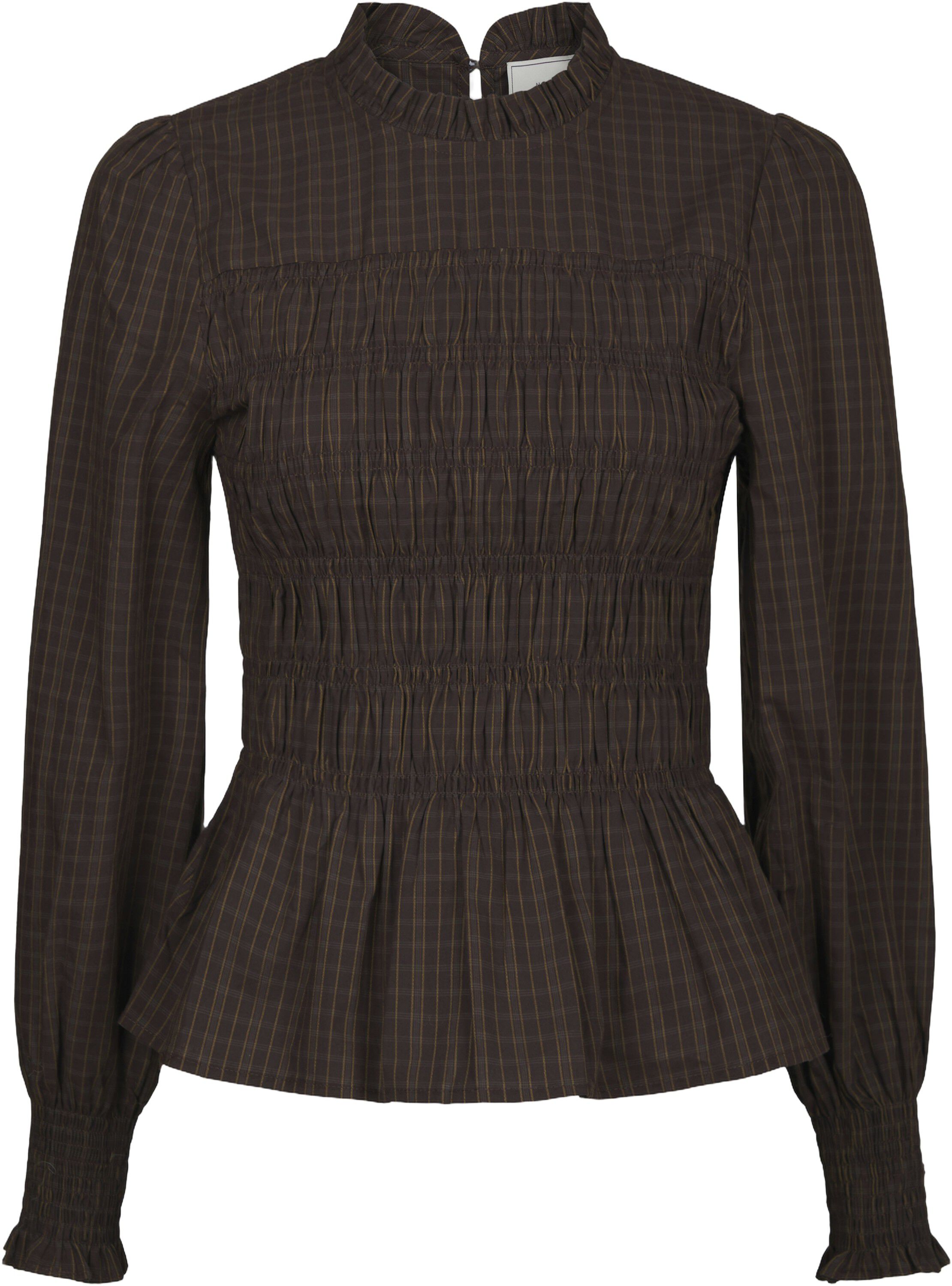 Possa Big Check Blouse