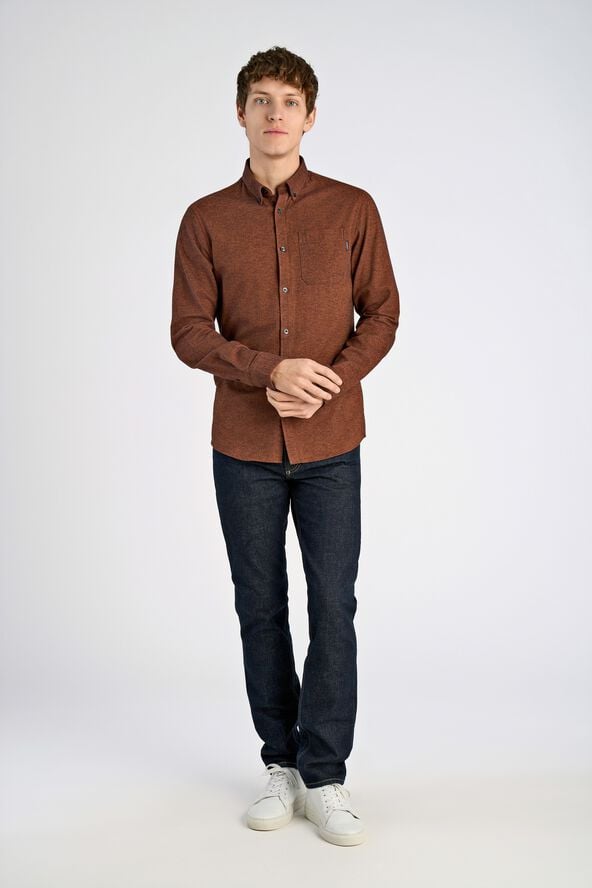 Brushed twill shirt L/S