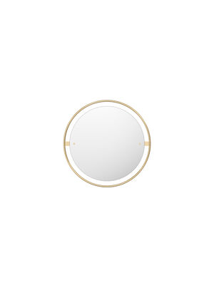 Nimbus Mirror Ø60, Polished Brass