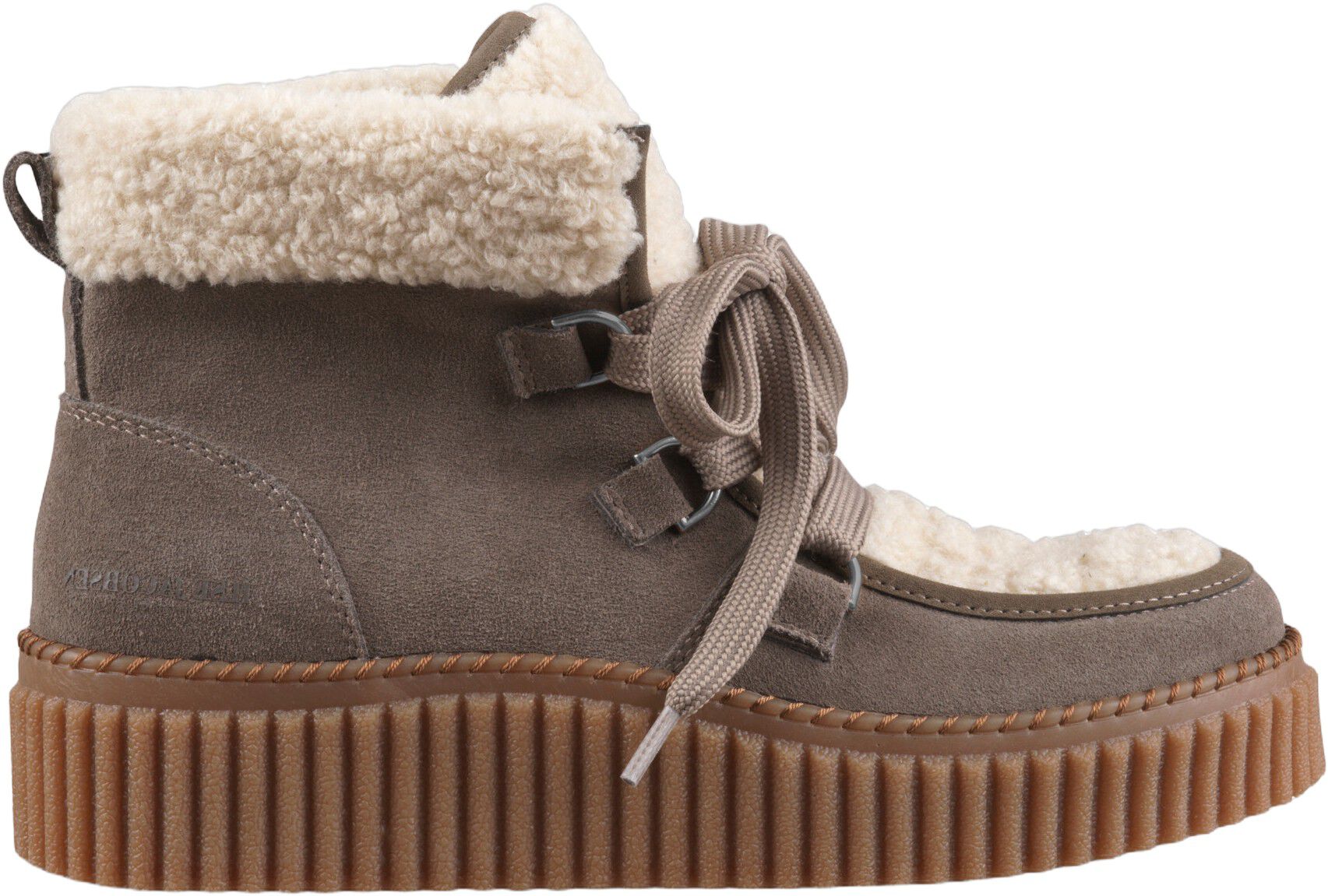 Suede Boots With Shoelaces