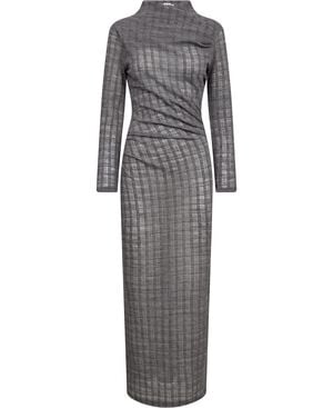 Nova dress Grey Check-36