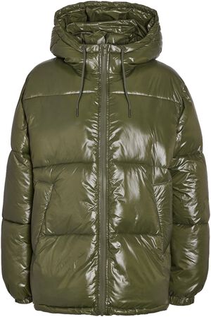 NMALLIE SHINY HOOD LONG JACKET