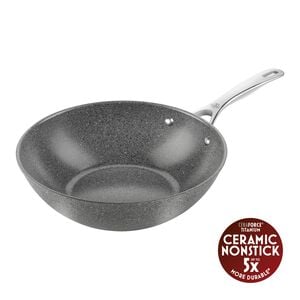 Salina Ceramic Wok, 30 cm, Aluminium, Titanium forst&aelig;rket ke